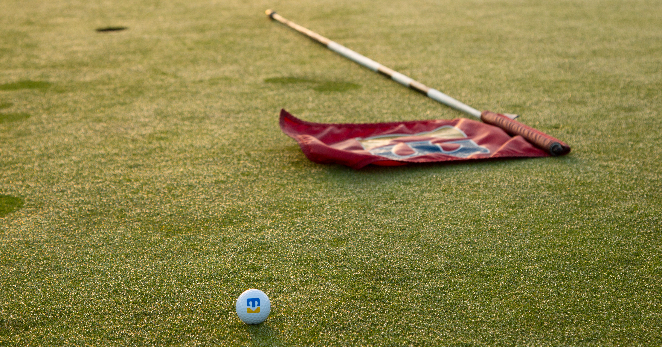 Flag on greens 